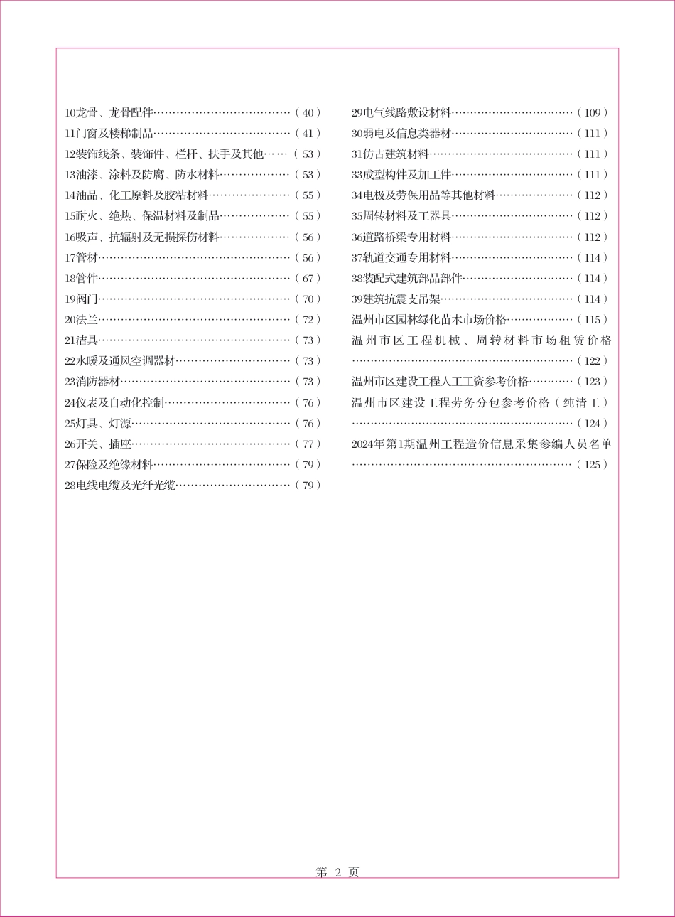 温州工程造价信息2024年1月信息价.pdf_第2页